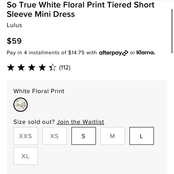 Lulu’s So True White Mini Dress Size M - Picture 6 of 7